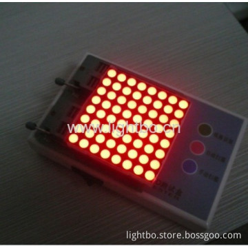 Ultra Bright Red 2.0" 8 X 8 Dot Matrix Led Display 50.8 X 50.8 Mm 